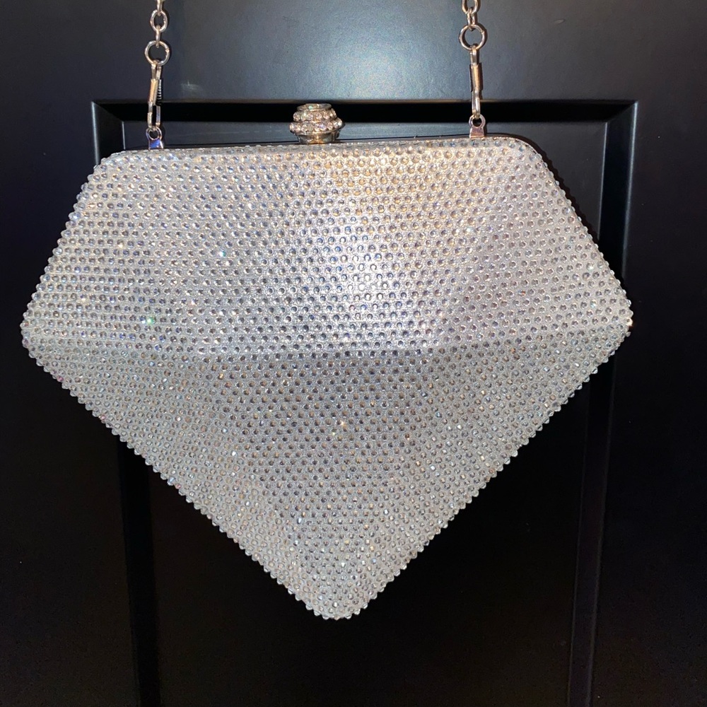 Rhinestone Diamond Shaped Purse/Handbag